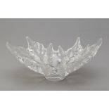 A LALIQUE CHAMPS-ELYSEES CENTREPIECE BOWL