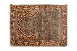 A SILK PRAYER RUG