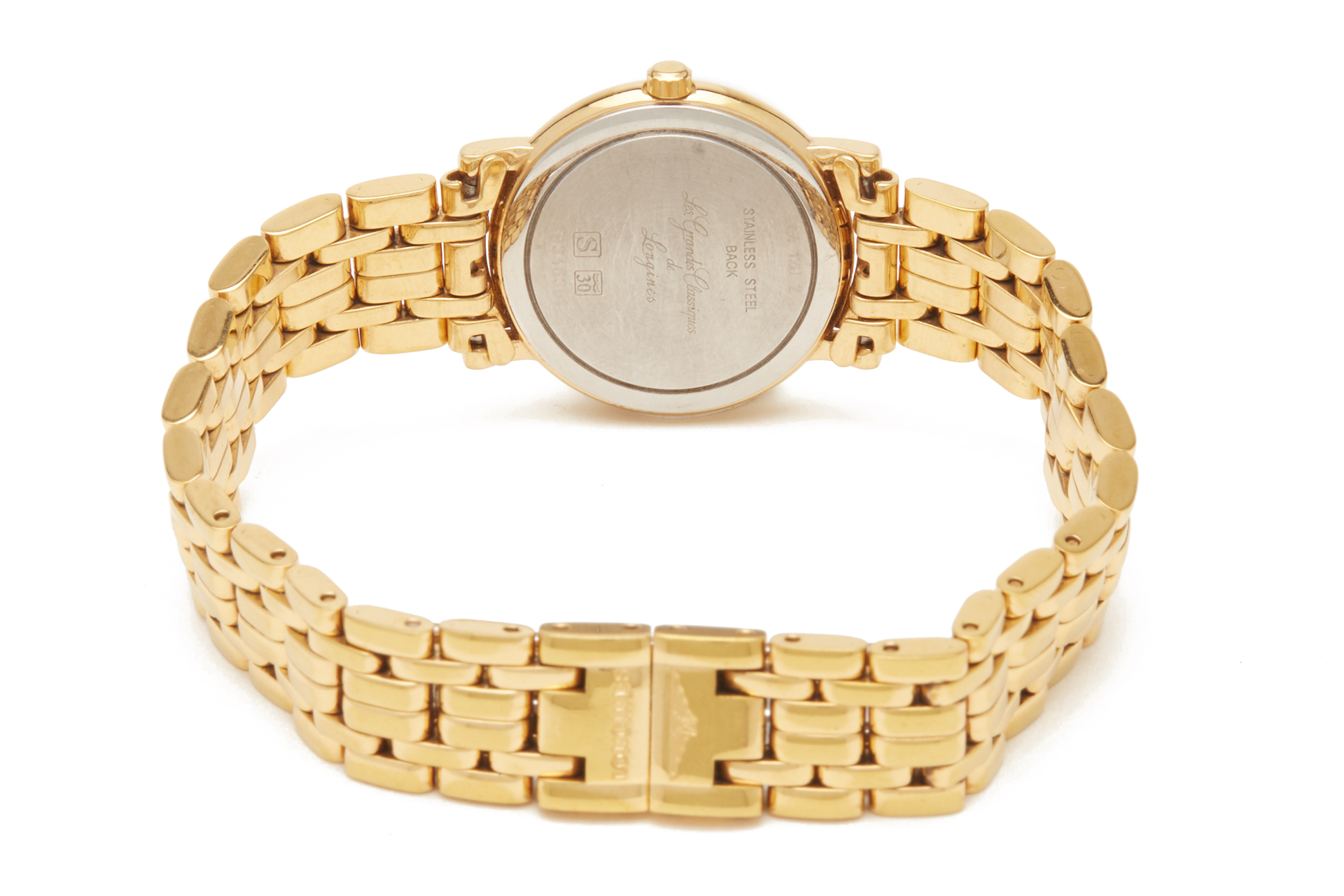 A LONGINES LADIES GOLD PLATED BRACELET WATCH - Image 4 of 4