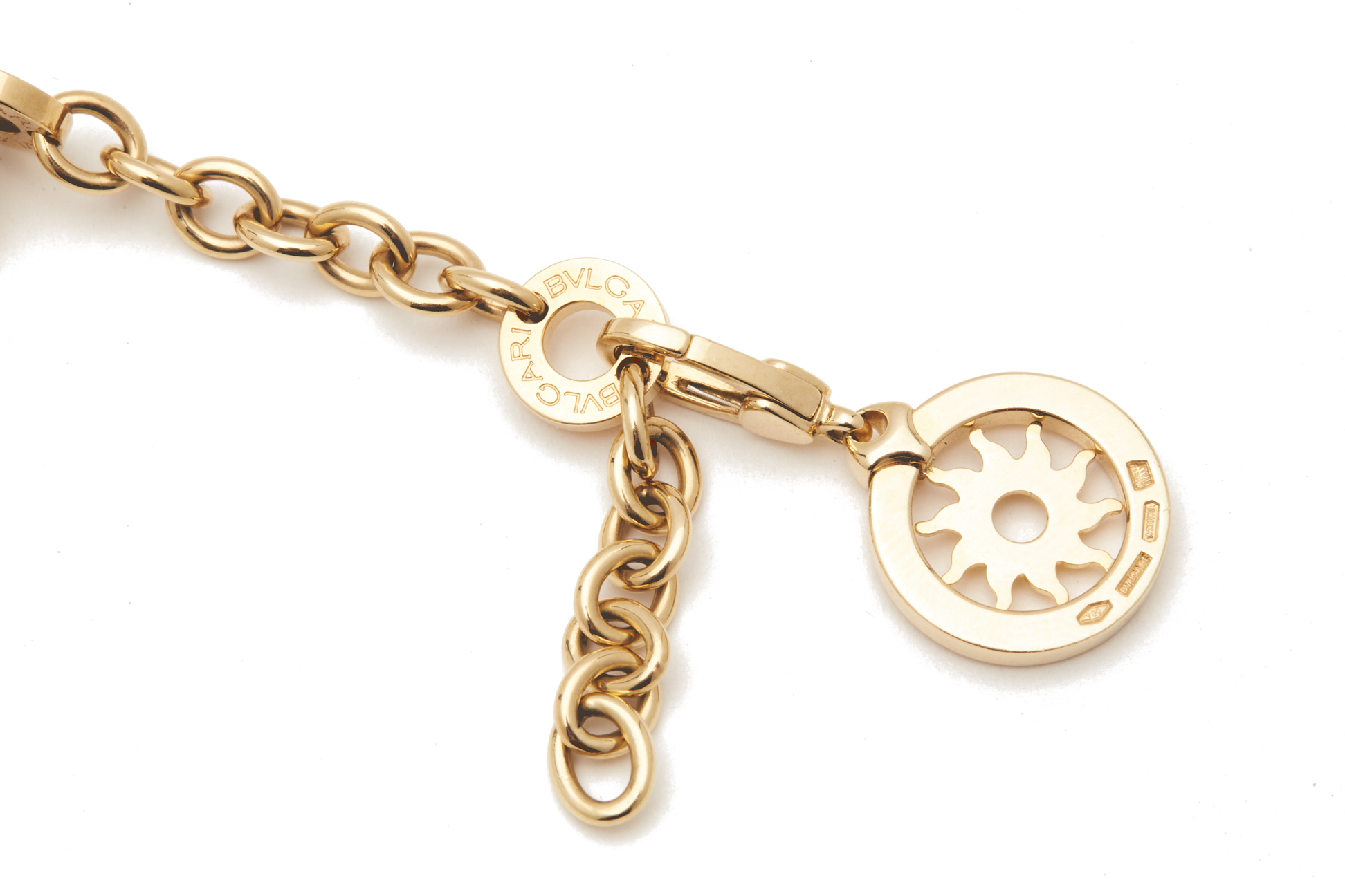 A BVLGARI GOLD CHARM BRACELET - Image 2 of 2