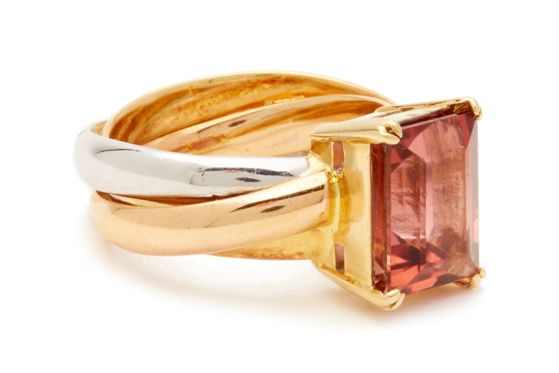 A TOURMALINE SINGLE STONE RING - Image 2 of 4