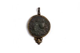 A OLD COIN PENDANT