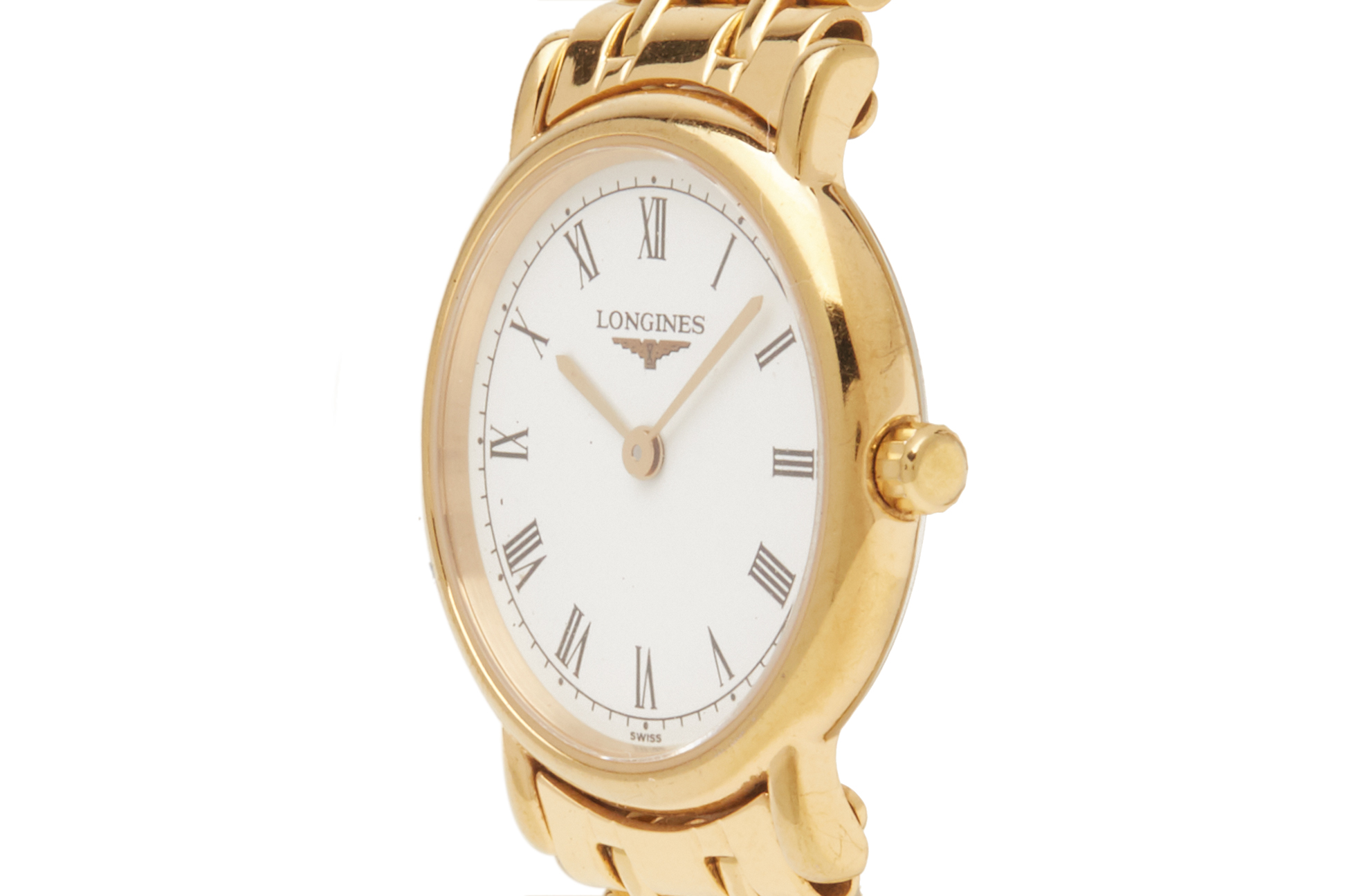 A LONGINES LADIES GOLD PLATED BRACELET WATCH - Image 3 of 4