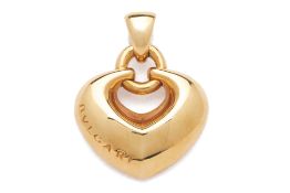 A BVLGARI HEART SHAPED PENDANT