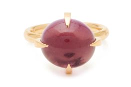 A POMELLATO GOLD AND AMETHYST RING