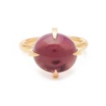 A POMELLATO GOLD AND AMETHYST RING