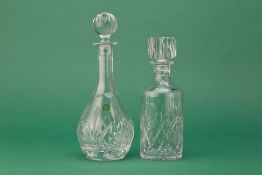 A MARQUIS BY WATERFORD DECANTER AND ONE OTHER