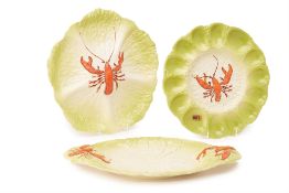 THREE MID-CENTURY CARLTONWARE 'FRUIT DE MER' SERVING PLATES