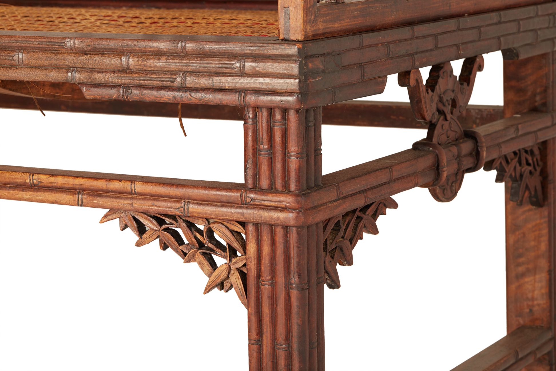 A CHINESE HARDWOOD DAYBED - Image 3 of 3