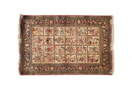 A KASHMIR DESIGN SILK RUG