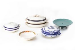 A GROUP OF FIVE SERVING DISHES