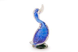 A MURANO GLASS MODEL OF A DUCK
