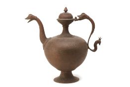 A LARGE ISLAMIC METALWARE EWER