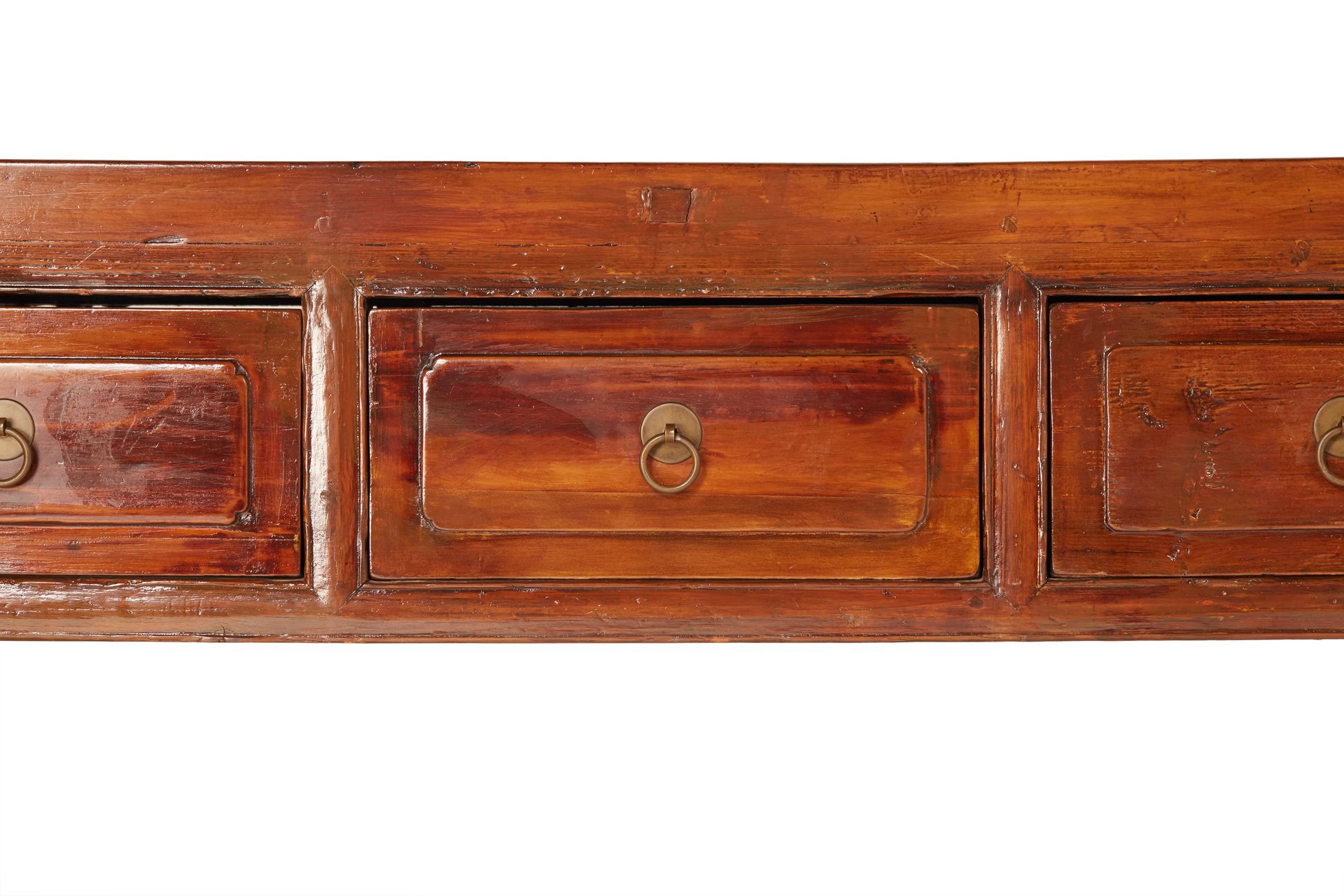 A CHINESE ELM CONSOLE - Image 2 of 2