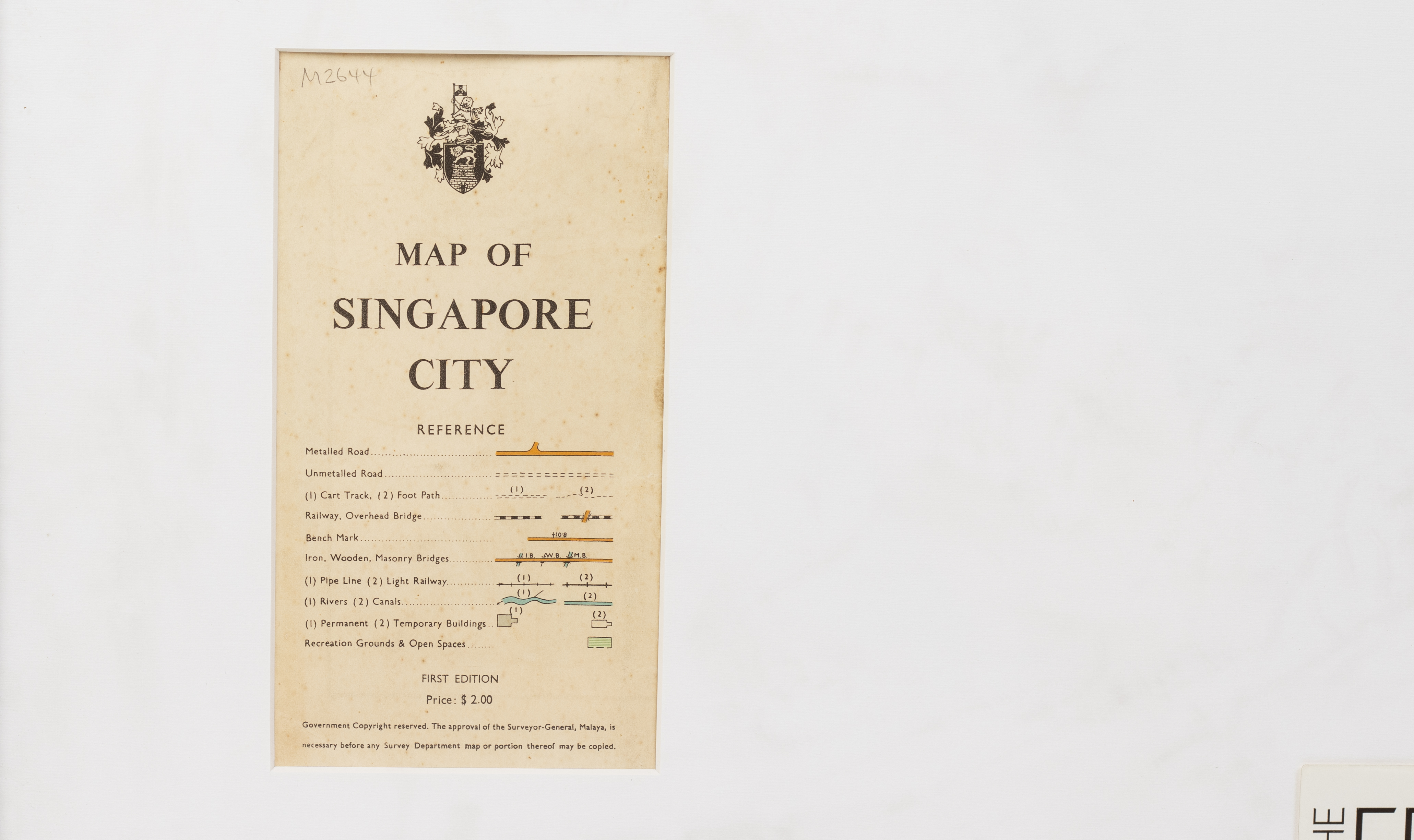 A CITY MAP OF SINGAPORE - Image 7 of 8