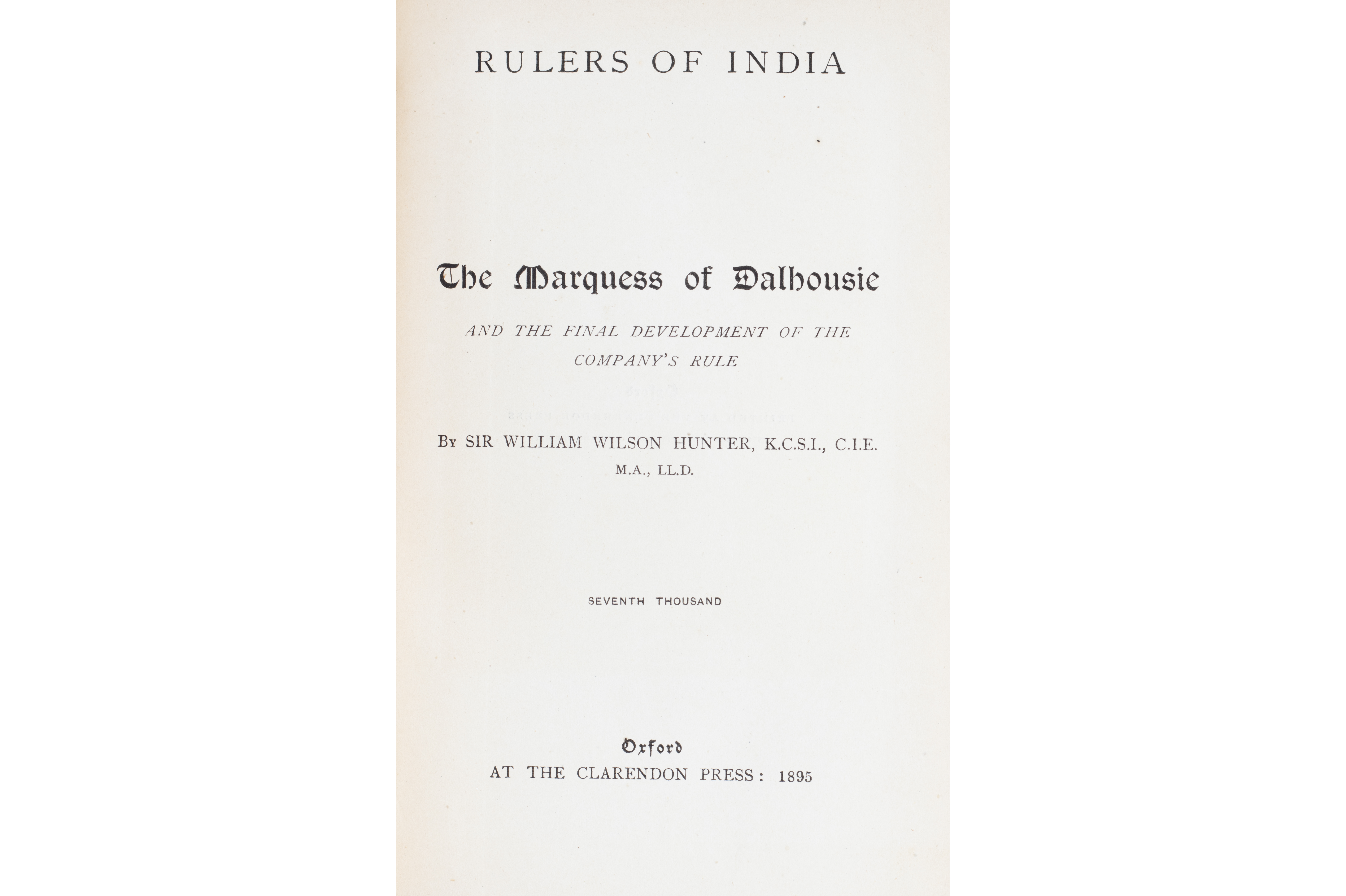 VARIOUS AUTHORS - 'RULERS OF INDIA' - Image 4 of 19