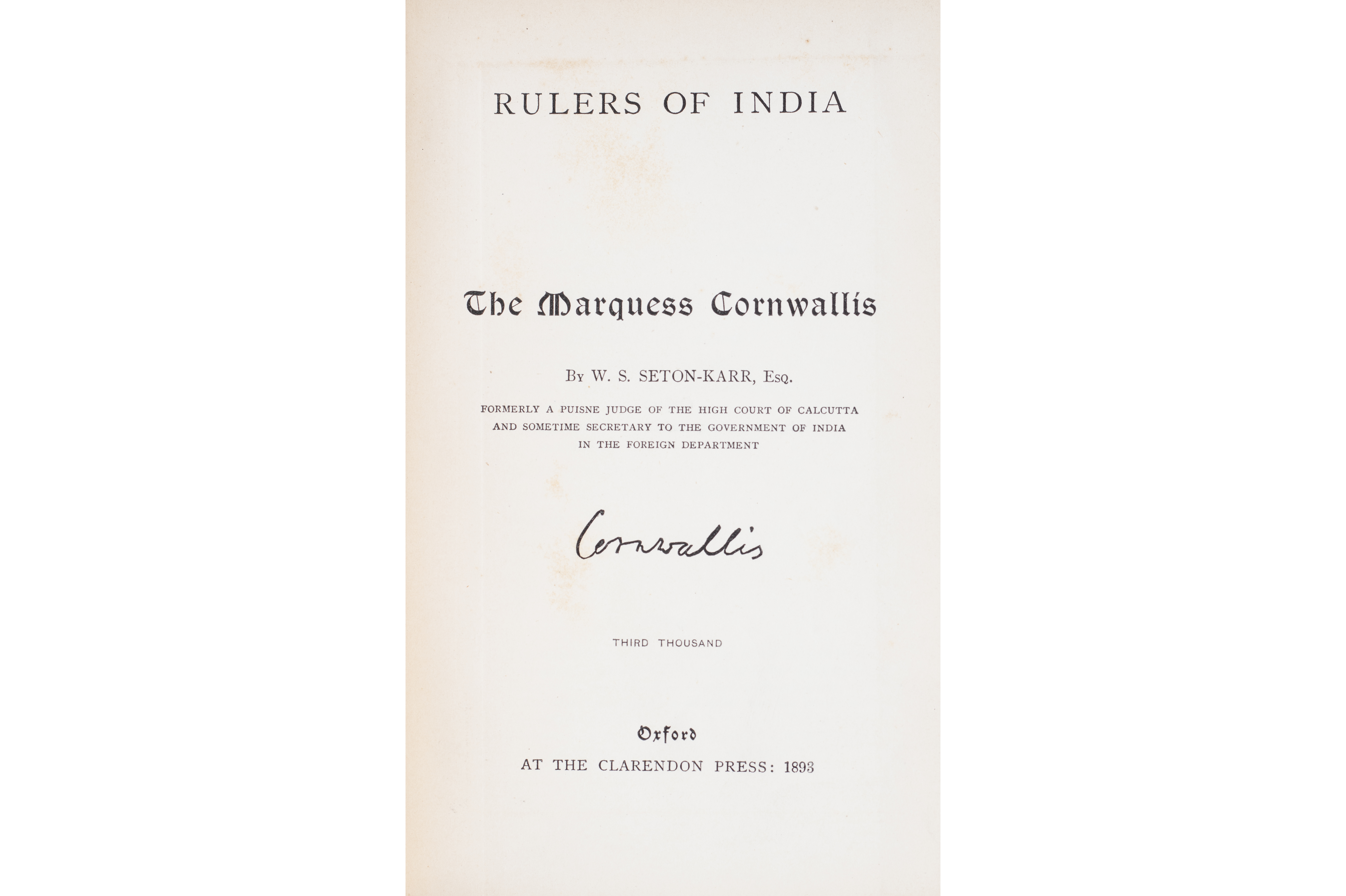 VARIOUS AUTHORS - 'RULERS OF INDIA' - Image 14 of 19