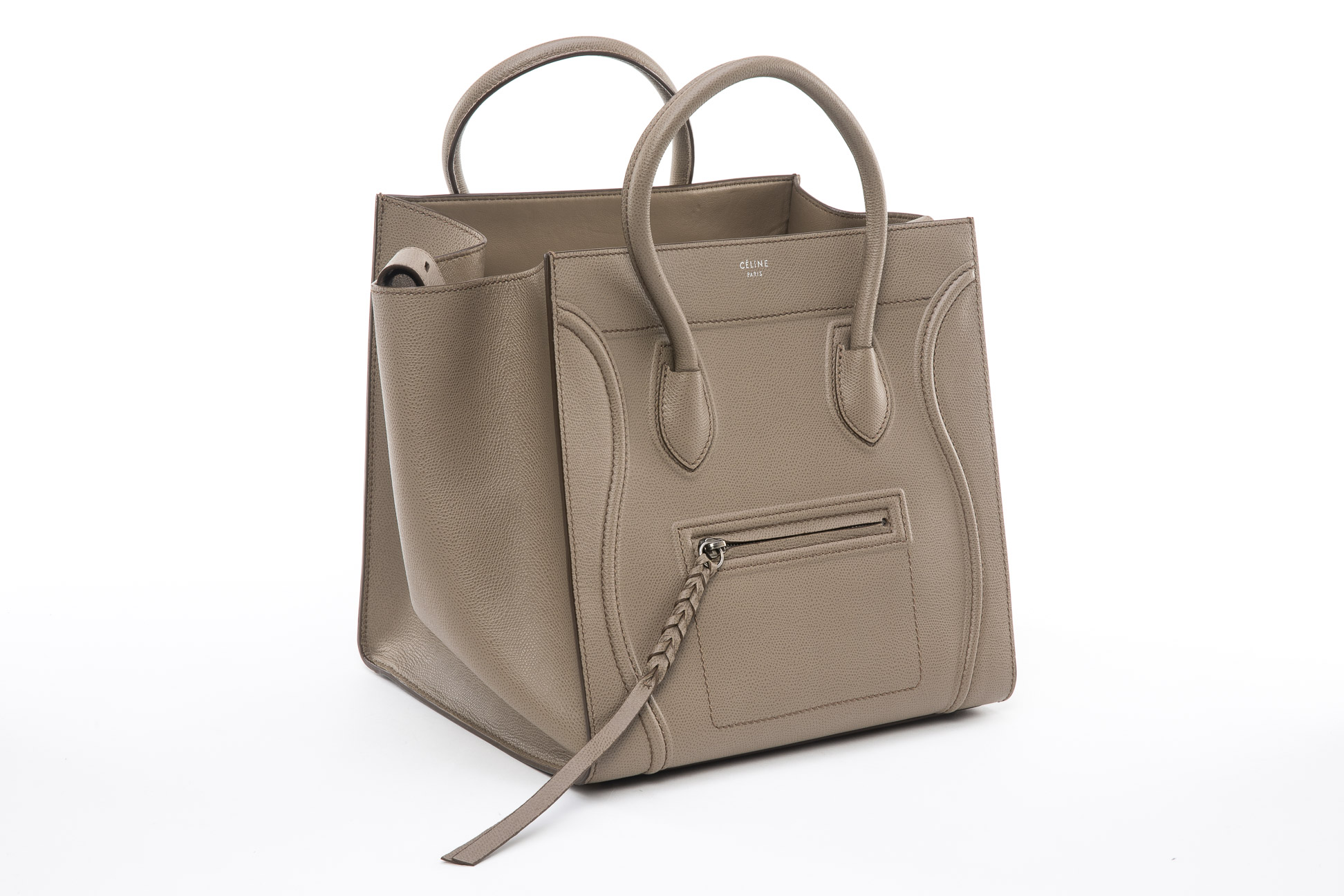 A CELINE 'PHANTOM LUGGAGE' TAUPE LEATHER TOTE - Image 2 of 4