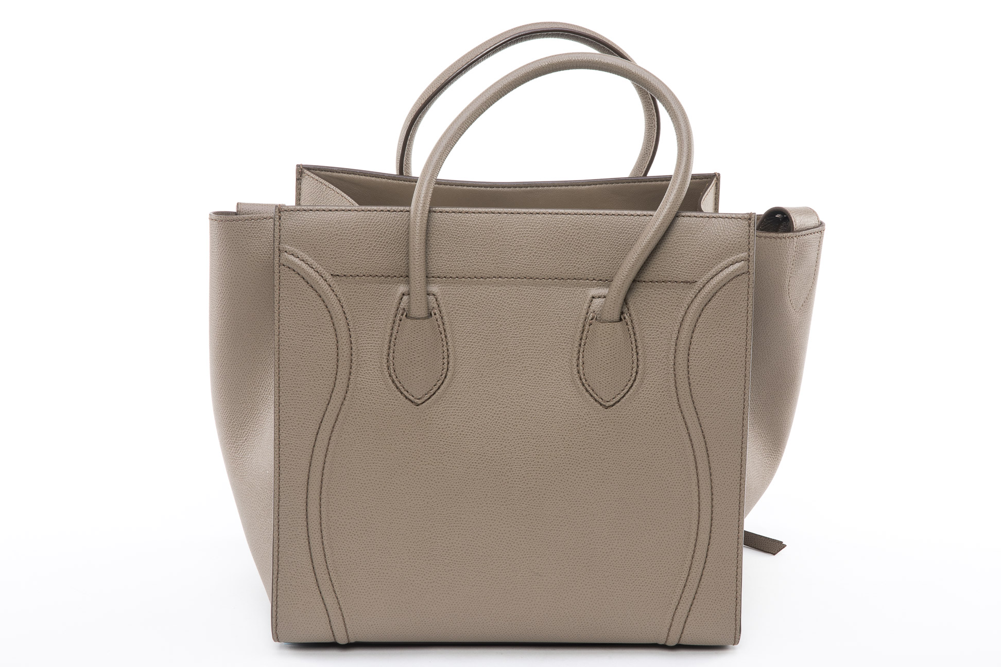 A CELINE 'PHANTOM LUGGAGE' TAUPE LEATHER TOTE - Image 3 of 4