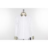 A DOLCE & GABBANA WHITE & SEQUIN SHIRT