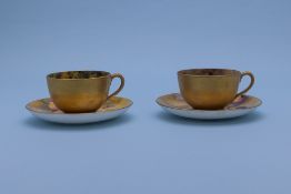 A GROUP OF ROYAL WORCESTER FRUIT DECORATED ITEMS