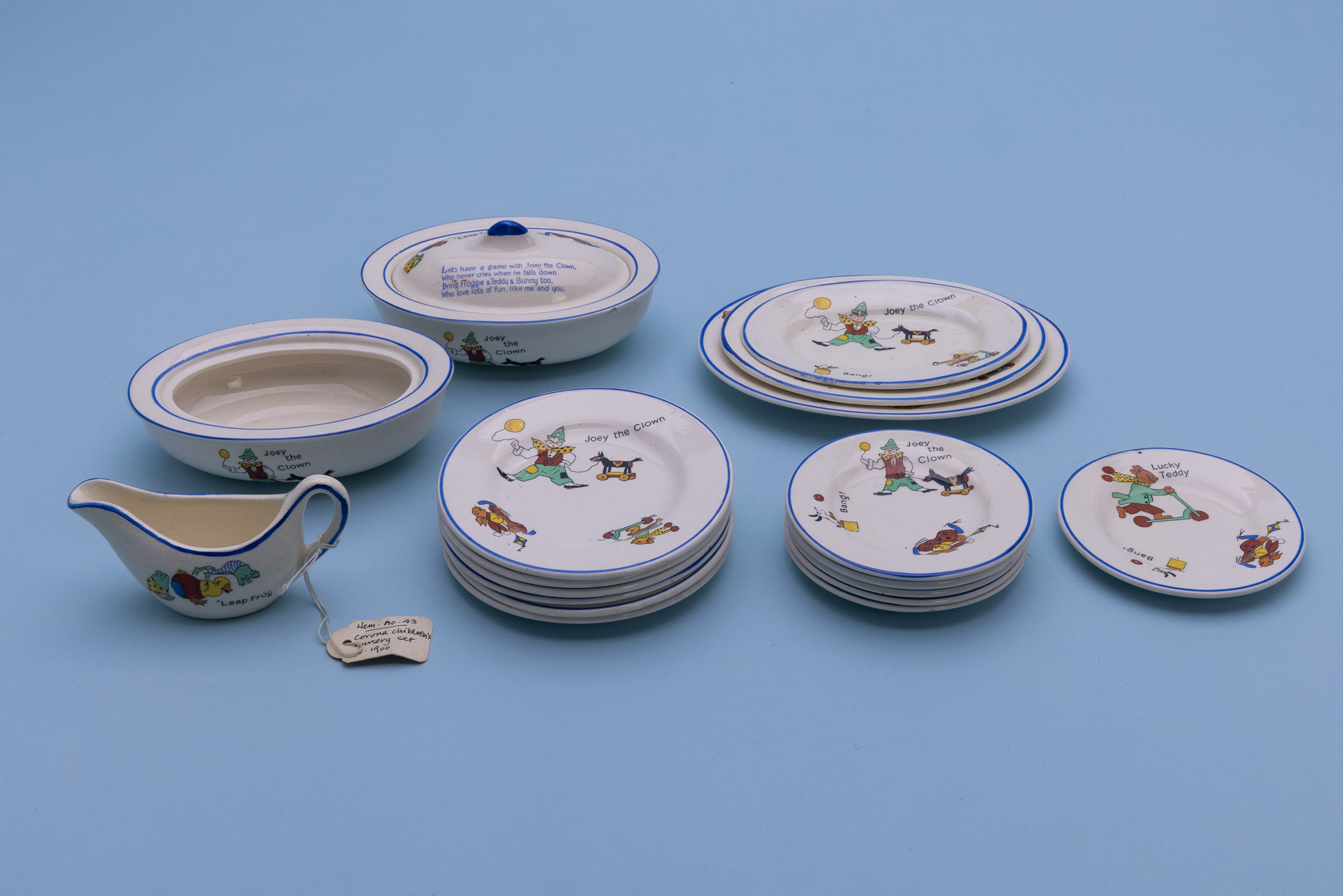 A ROYAL CAULDON CORONA WARE PART CHILD'S DINNER SERVICE - Image 2 of 3