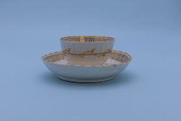 TWO TEA BOWLS AND SAUCERS