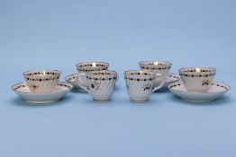 A GROUP OF BARR WORCESTER TEA AND COFFEE WARES