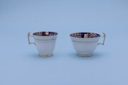 A SPODE LONDON SHAPE TEA CUP AND COFFEE CUP