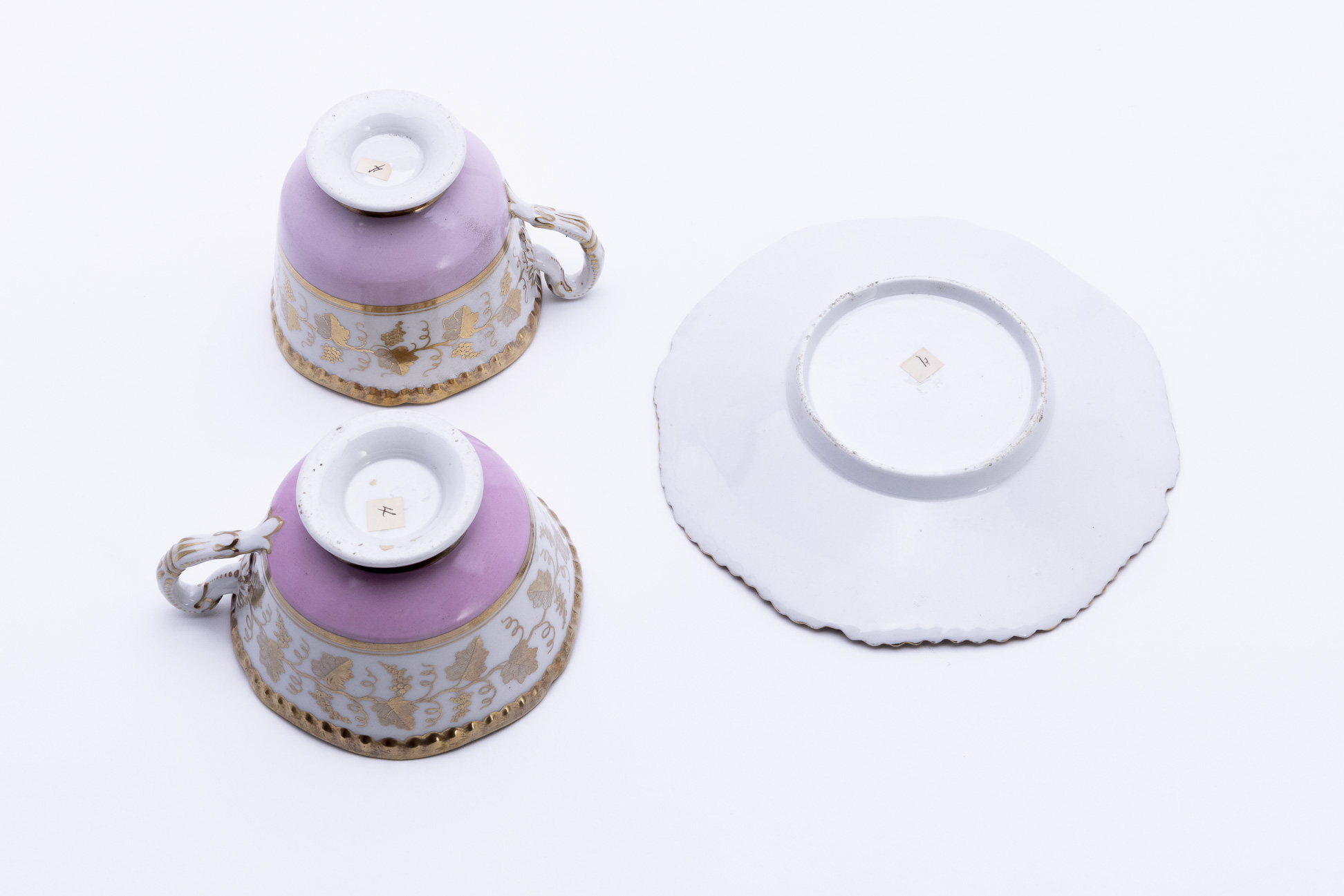 TWO PORCELAIN TRIOS - Image 3 of 6