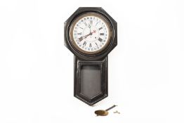 AN ANSONIA REGULATOR WALL CLOCK