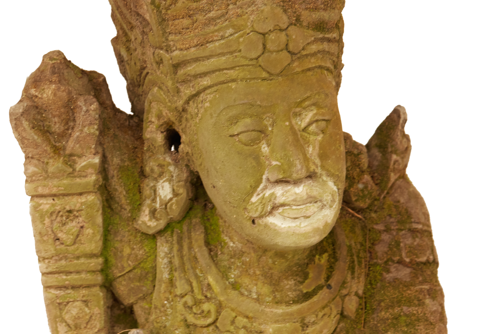 TWO BALINESE LAVA STONE FIGURES OF GODS (2) - Image 2 of 3