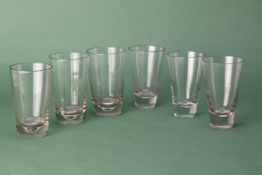 A GROUP OF SIX ANTIQUE FRENCH CIDER GLASSES