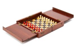 A JACQUES STYLE 'WHITTINGTON' TRAVELLING CHESS SET