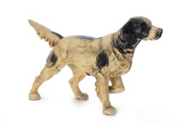 A CAST IRON ENGLISH SETTER DOORSTOP