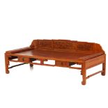 A CHINESE CARVED DAYBED