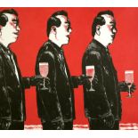 SU XINPING (CHINESE B.1960) - COMRADE AND TOAST SERIES NO.4