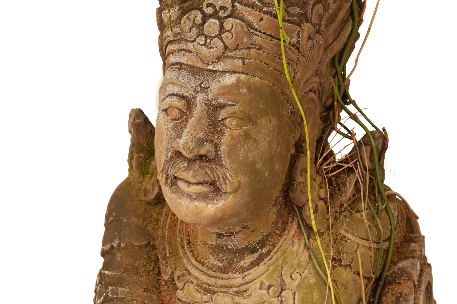 TWO BALINESE LAVA STONE FIGURES OF GODS (2) - Image 3 of 3