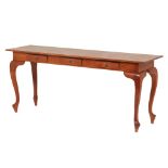 AN INDONESIAN TEAK CONSOLE TABLE