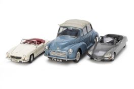 THREE SCALE MODELS OF CARS