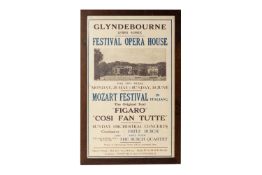 A VINTAGE GLYNDEBOURNE OPERA FESTIVAL POSTER