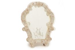 A VENETIAN GLASS TABLE MIRROR