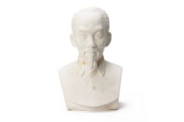 A PLASTER BUST OF HO CHI MINH (1)