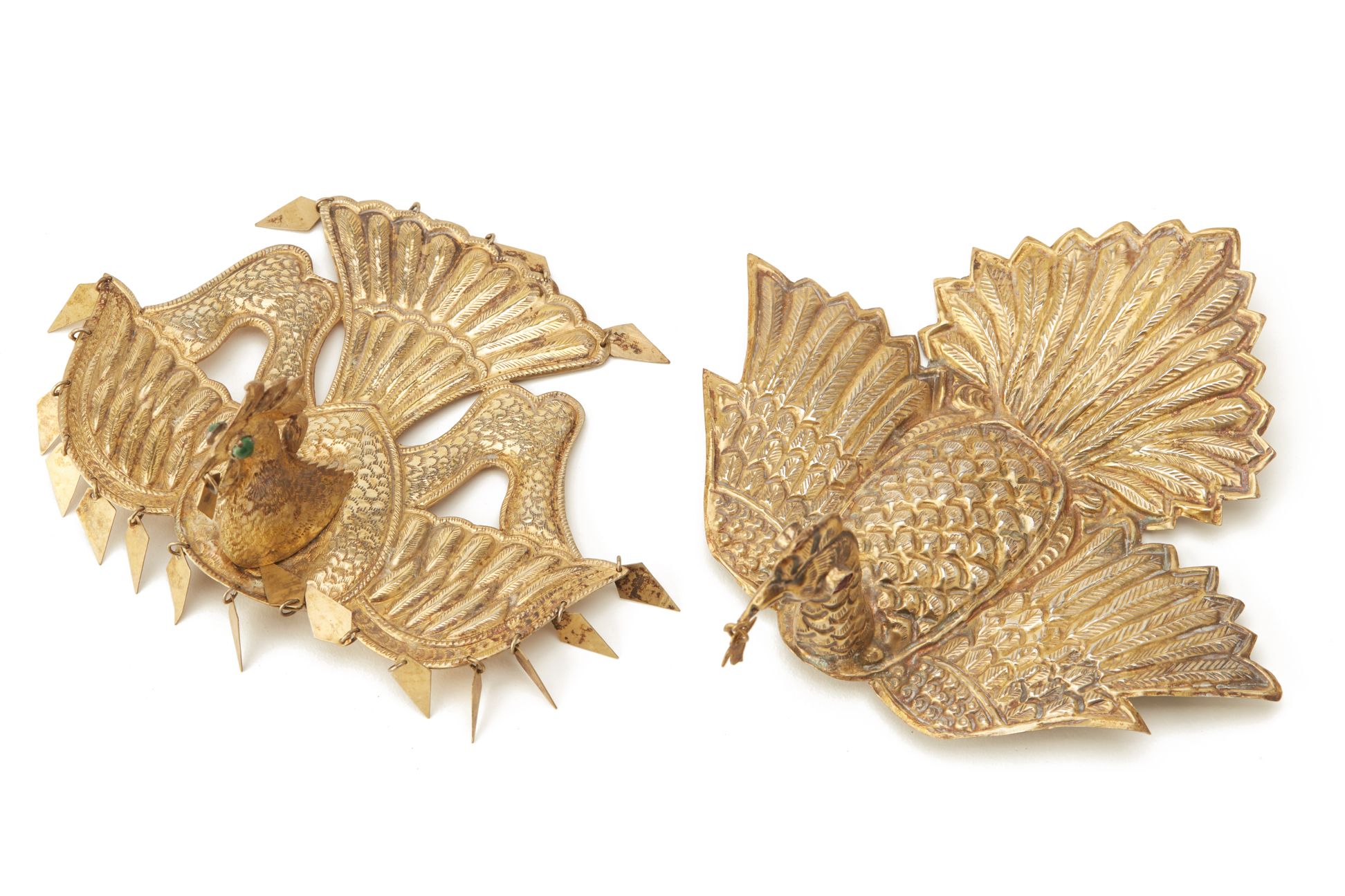 TWO PAIRS OF GILT METAL SHOULDER ORNAMENTS (2) - Image 2 of 4