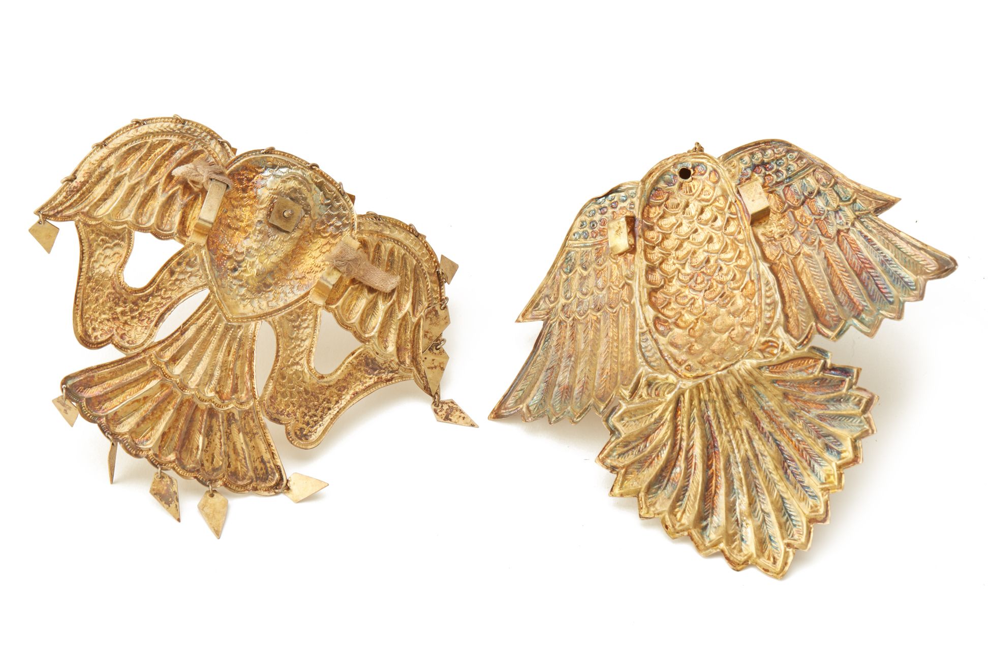 TWO PAIRS OF GILT METAL SHOULDER ORNAMENTS (2) - Image 3 of 4
