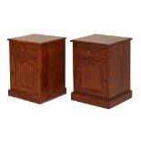 A PAIR OF BEDSIDE TABLES