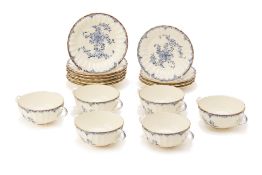 A ROYAL WORCESTER PORCELAIN TEA SERVICE