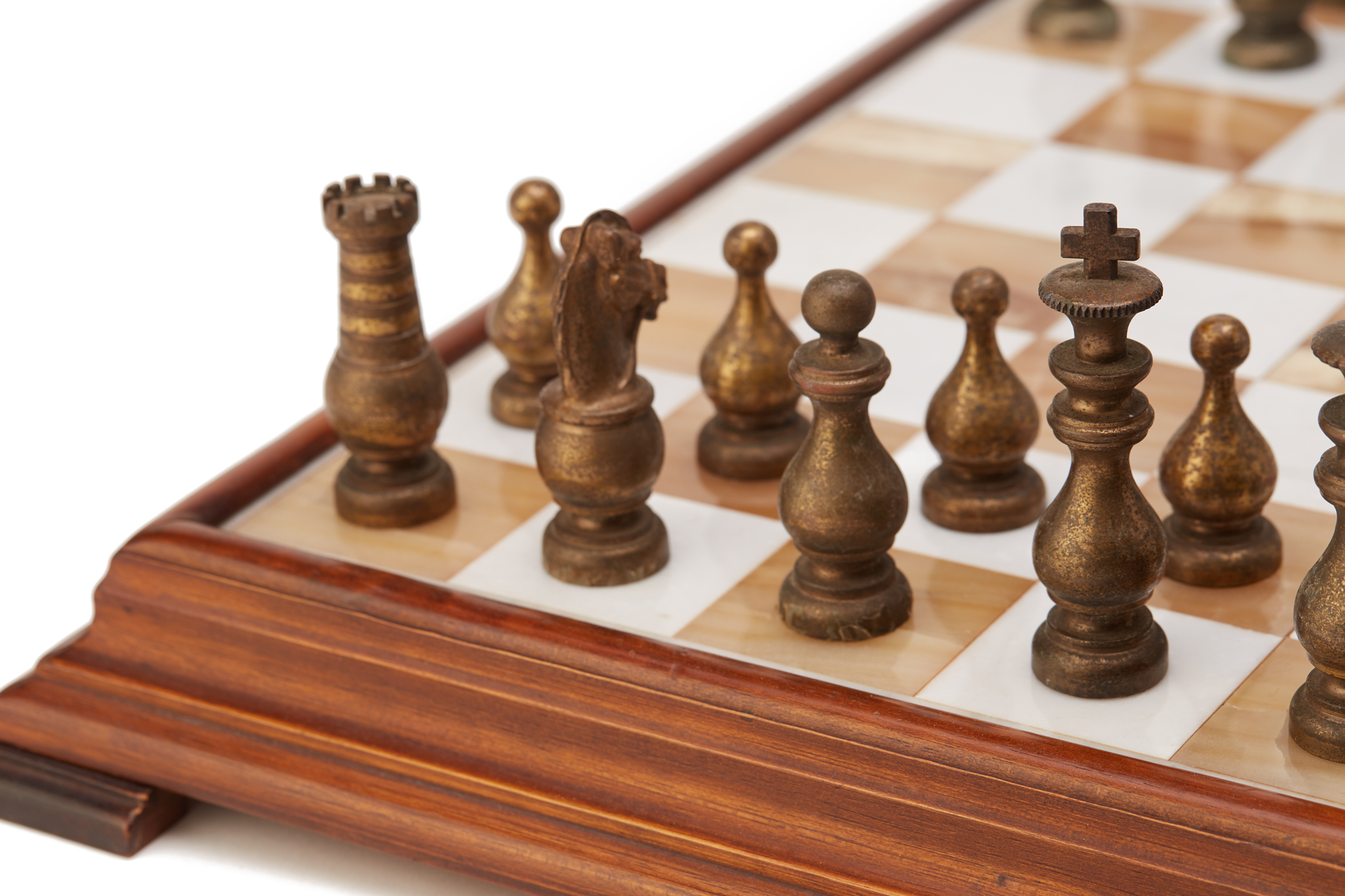 A ONYX BOARD CHESS SET - Image 3 of 3