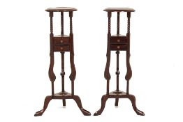 A PAIR OF VICTORIAN STYLE PLANT STANDS