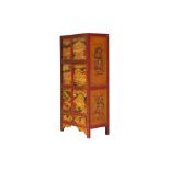 A CHINESE PAINTED CABINET